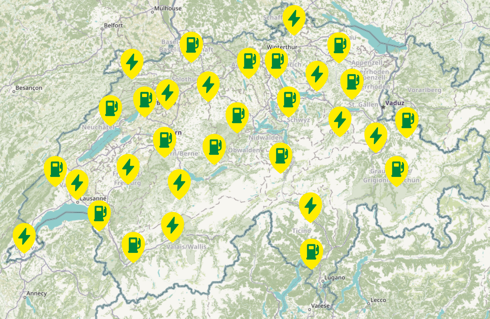 locations